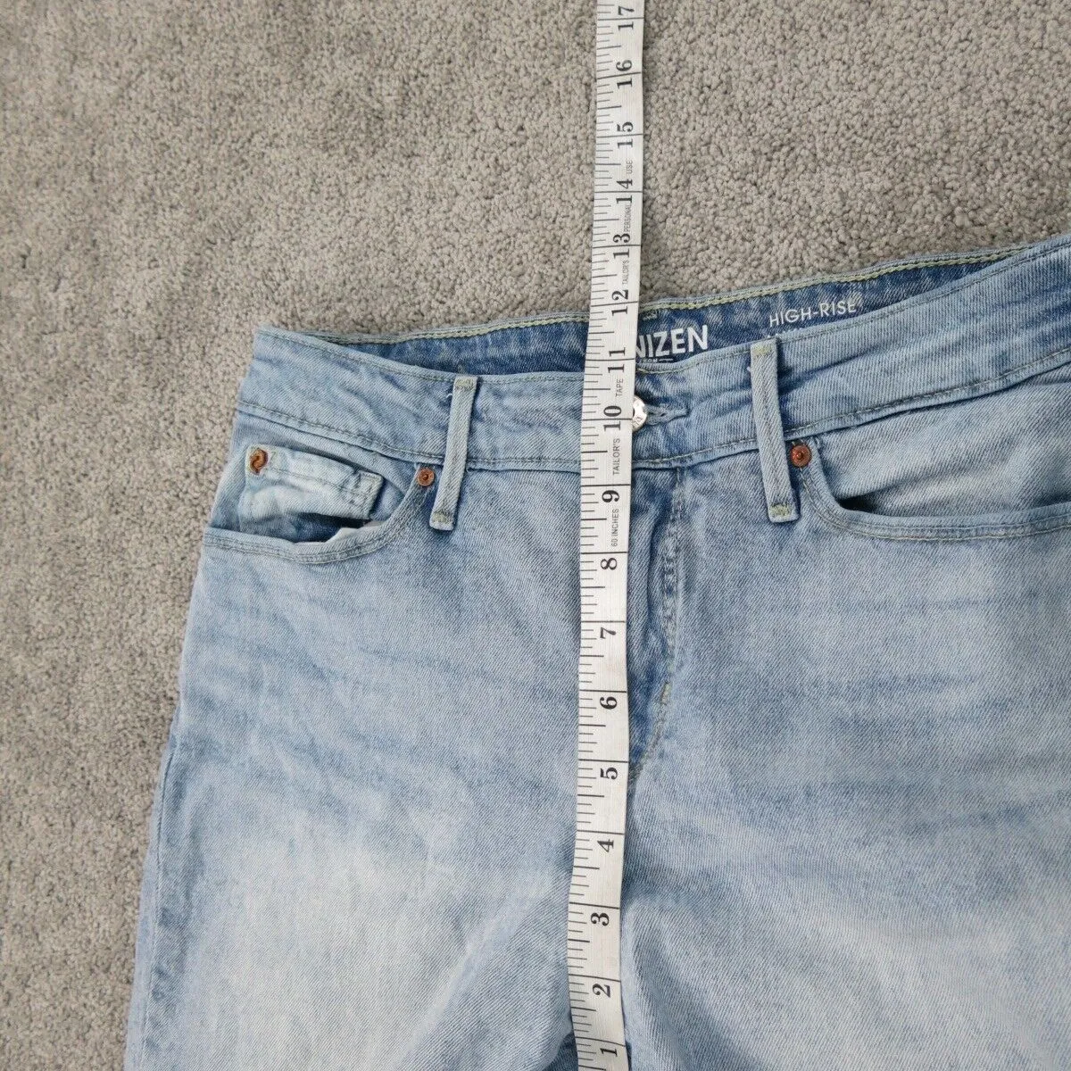 Denizen From Levis Womens Jeans Slim Ankle Distressed High Rise Blue Size 4-W27