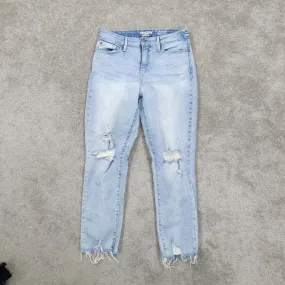 Denizen From Levis Womens Jeans Slim Ankle Distressed High Rise Blue Size 4-W27