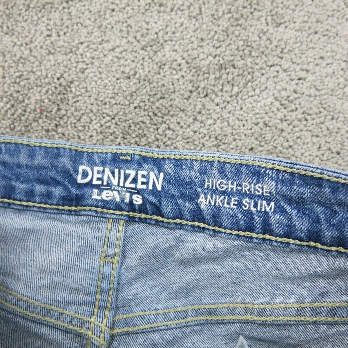Denizen From Levis Womens Jeans Slim Ankle Distressed High Rise Blue Size 4-W27