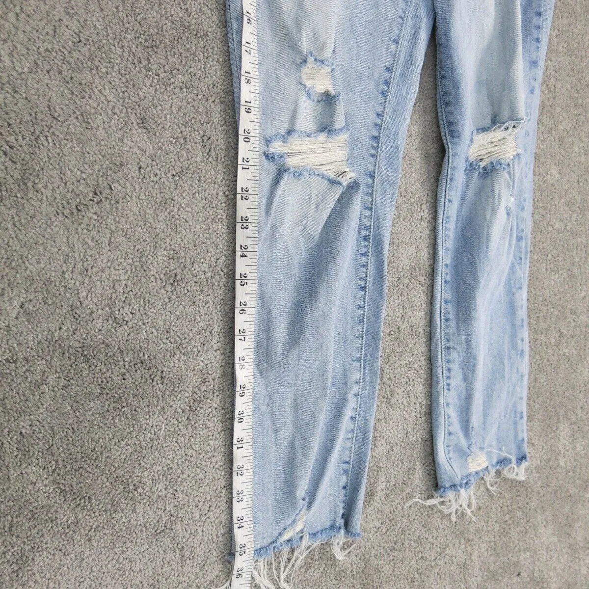 Denizen From Levis Womens Jeans Slim Ankle Distressed High Rise Blue Size 4-W27