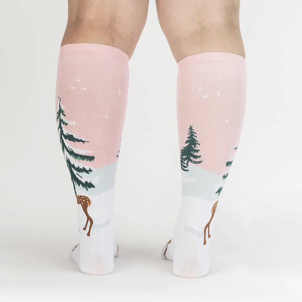 Doe-nt Forget Your Scarf Women's Knee High Socks-