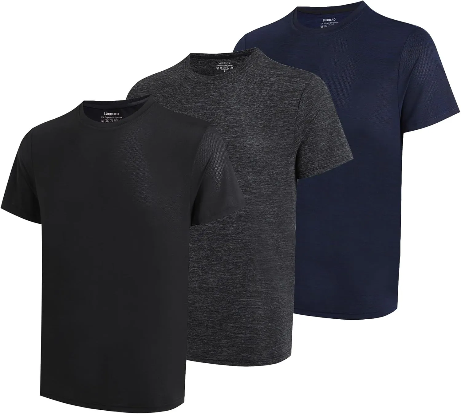 Dry Fit Shirts for Men Lightweight Athletic Shirts Short Sleeve Moisture Wicking Running Workout Gym Shirts