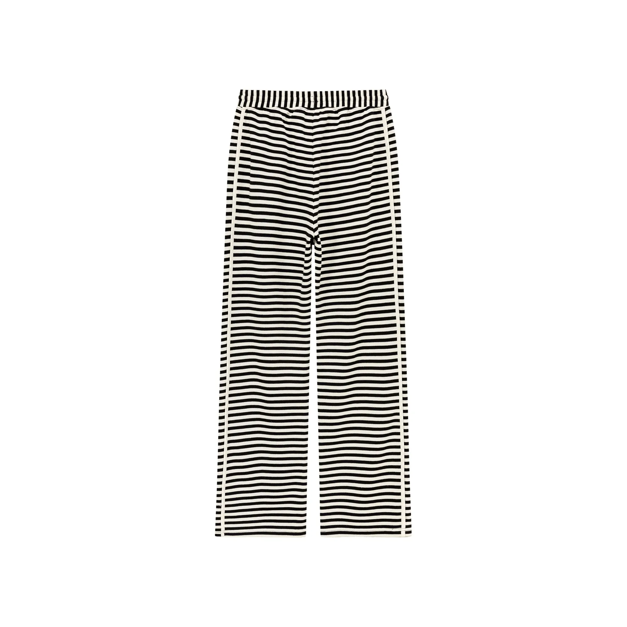 Elastic Waist Stripe Casual Pants