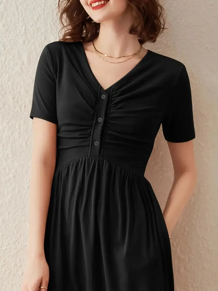 Elegant Slim A-line Dress