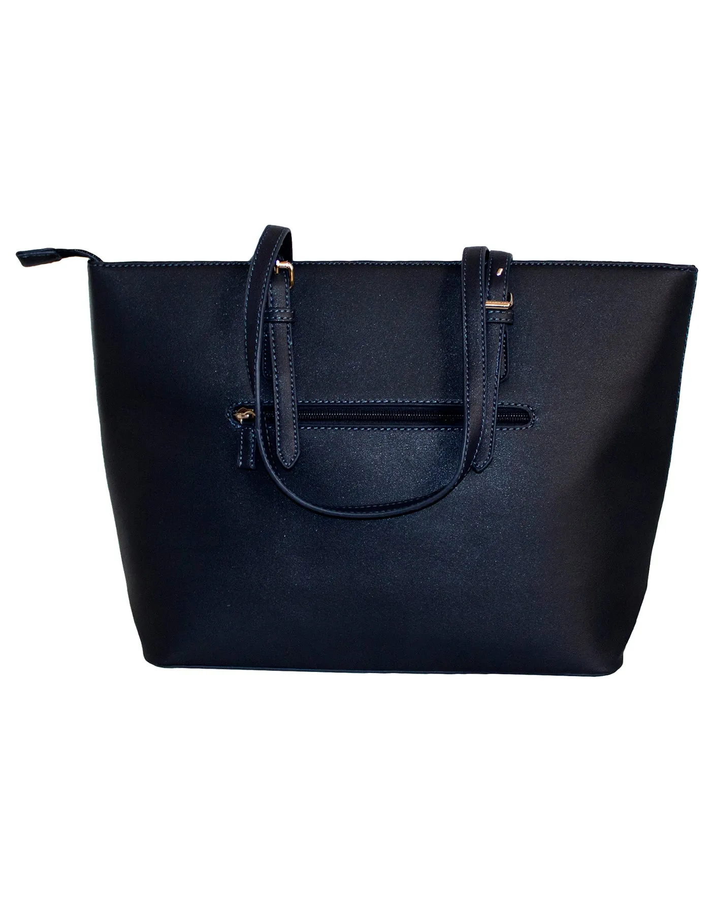 Fino G-8211-2 Faux Leather Check Print Tote Handbag