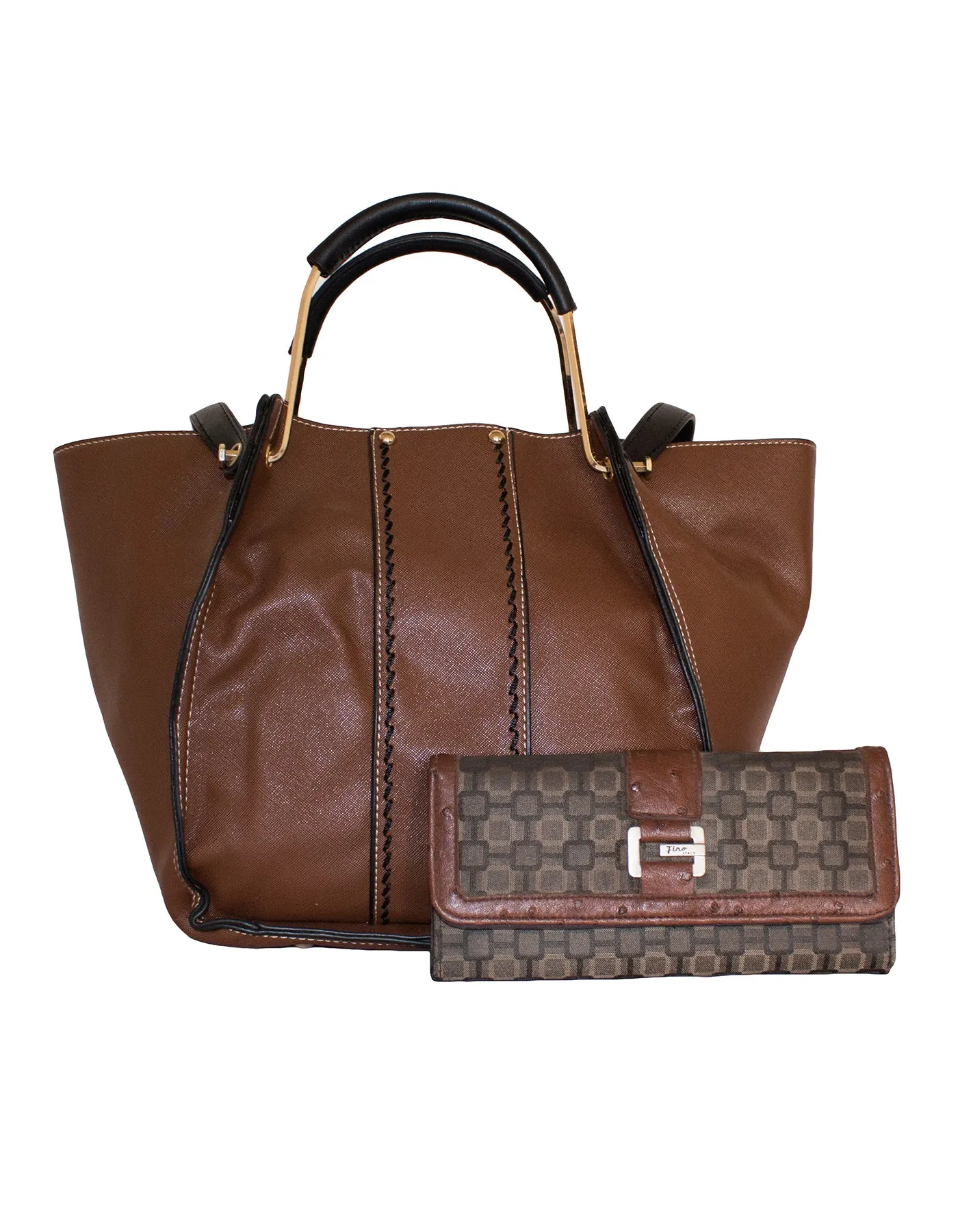 Fino H6958 B030-765 Faux Leather Handbag & Purse
