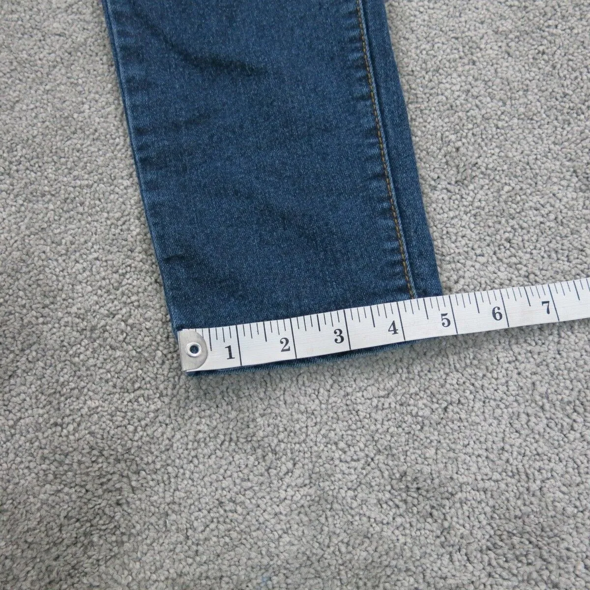 Forever 21 Womens Jeans Ankle Skinny Leg Denim Mid Rise Pockets Blue Size 29