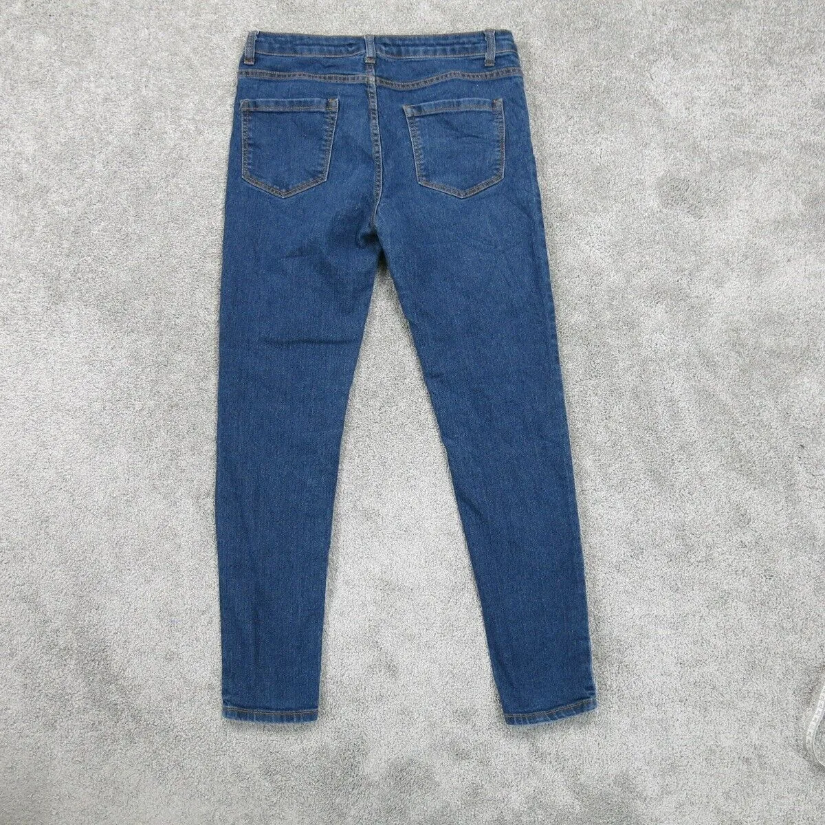 Forever 21 Womens Jeans Ankle Skinny Leg Denim Mid Rise Pockets Blue Size 29