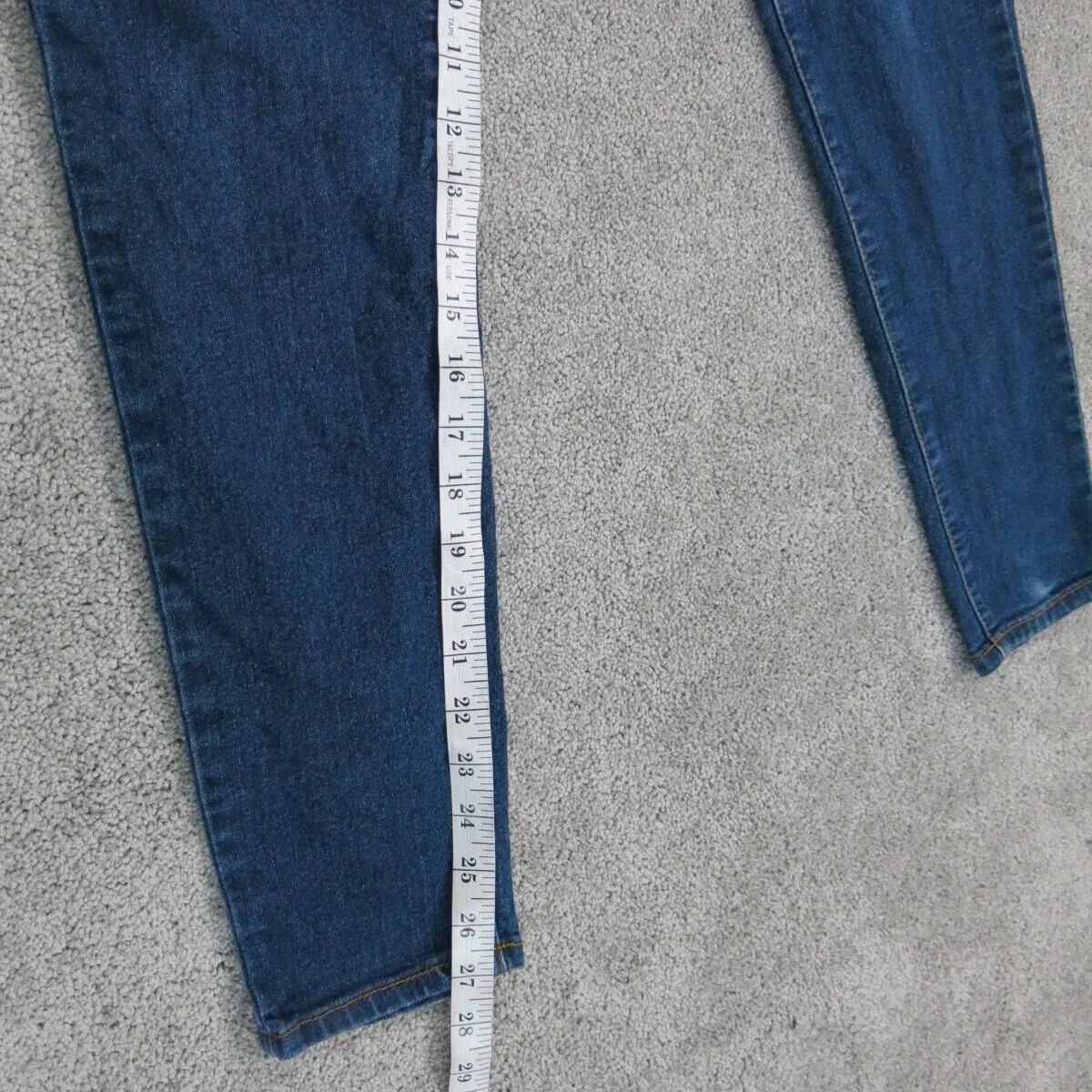 Forever 21 Womens Jeans Ankle Skinny Leg Denim Mid Rise Pockets Blue Size 29