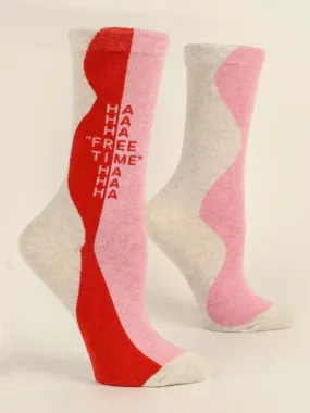 Free Time - Ha! - Women's Crew Socks