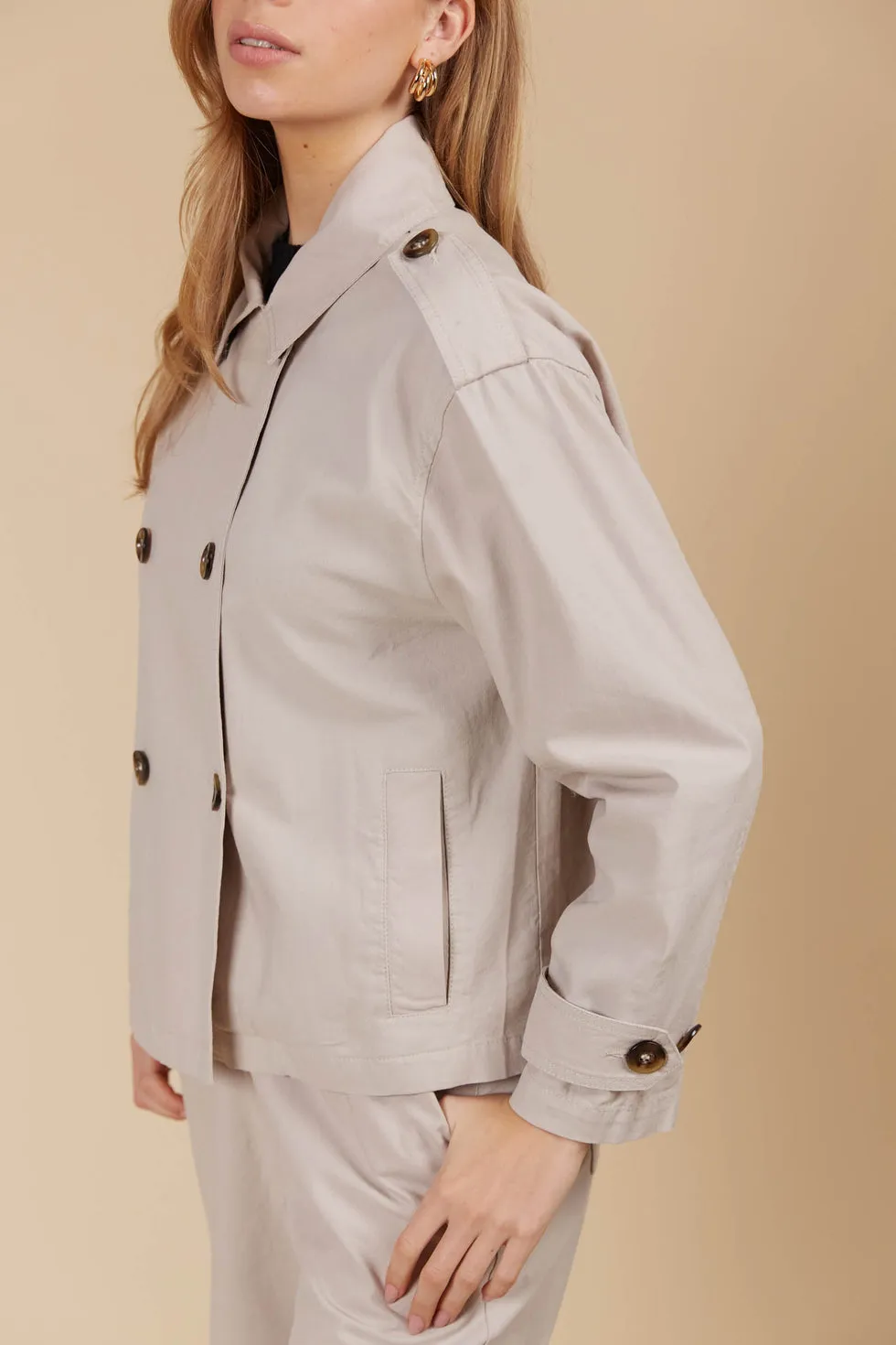 Freya Crop Trench - Canvas PREORDER MID MARCH