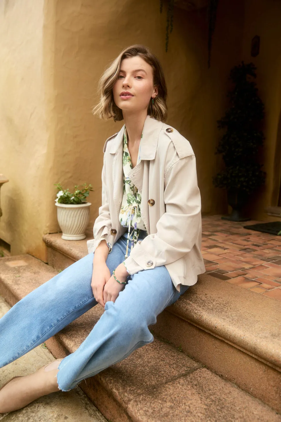 Freya Crop Trench - Canvas PREORDER MID MARCH
