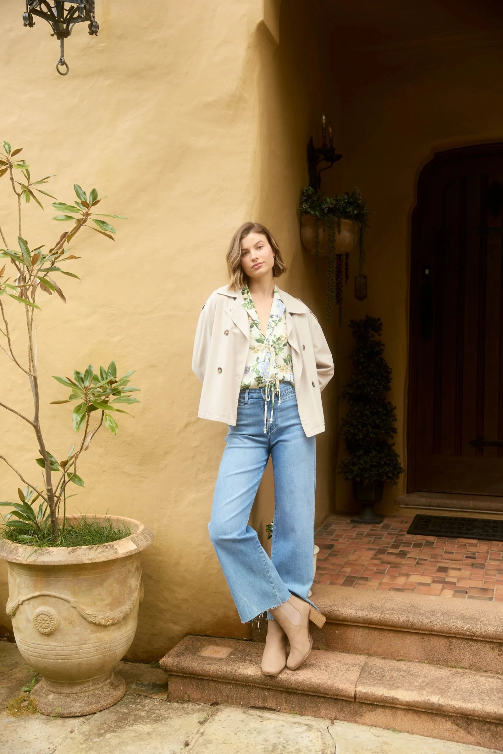 Freya Crop Trench - Canvas PREORDER MID MARCH