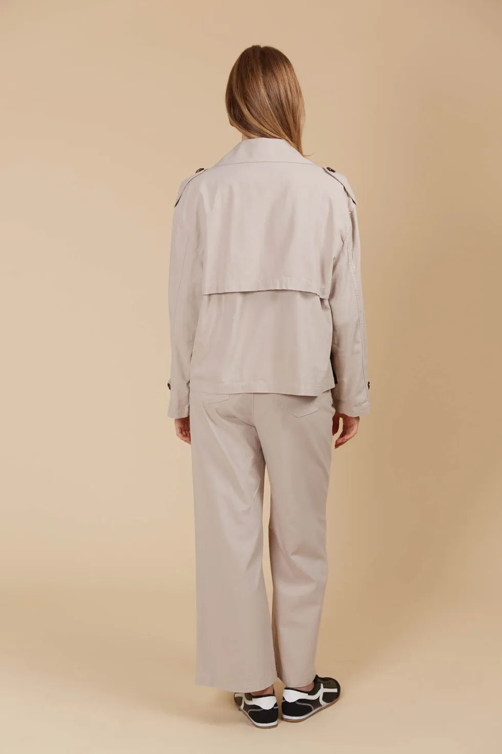 Freya Crop Trench - Canvas PREORDER MID MARCH