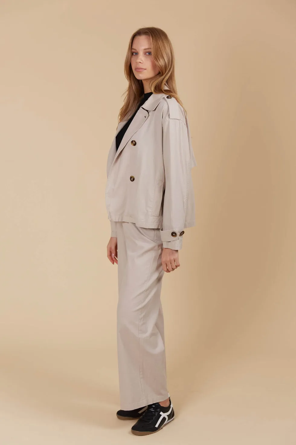 Freya Crop Trench - Canvas PREORDER MID MARCH