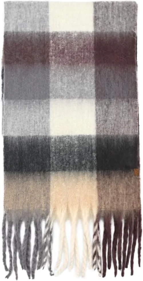 Funky Junque Luxury Cashmere Feel Winter Scarf - Soft Warm Knit Shawl - Mother's Day Gift - for Women - Multiple Patterns