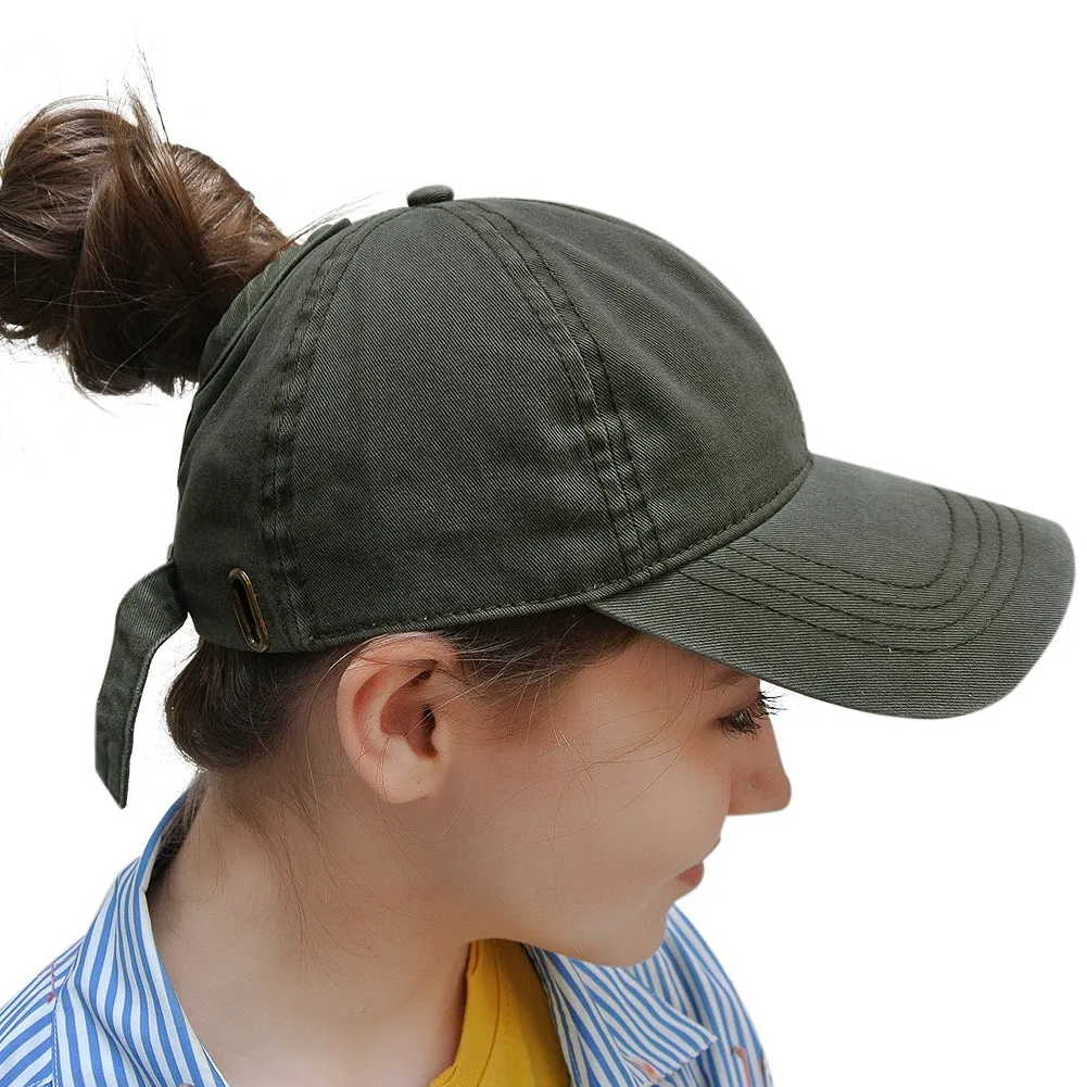 FURTALK Summer Couple Ponytail Baseball Cap Drop Shipping SH049