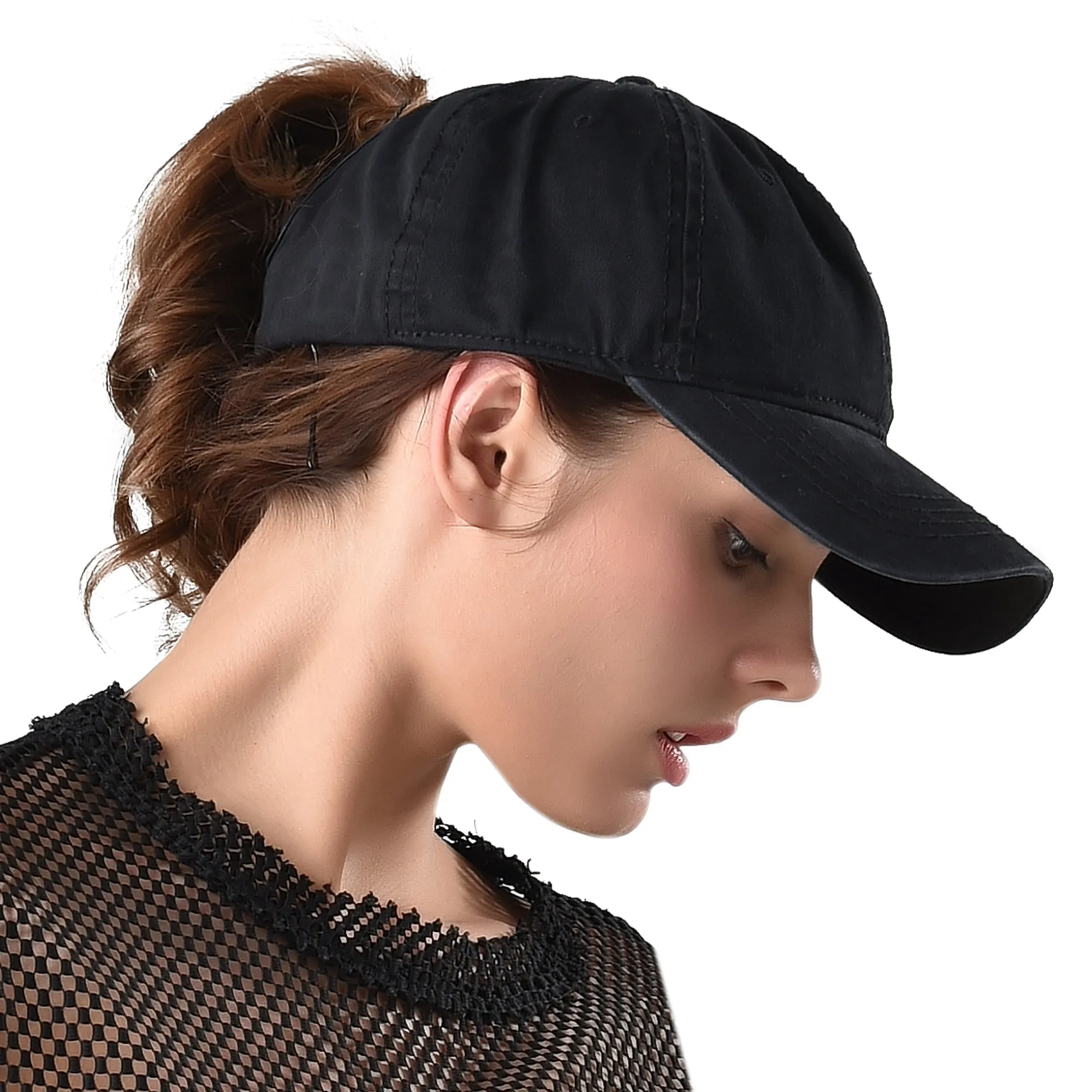 FURTALK Summer Couple Ponytail Baseball Cap Drop Shipping SH049