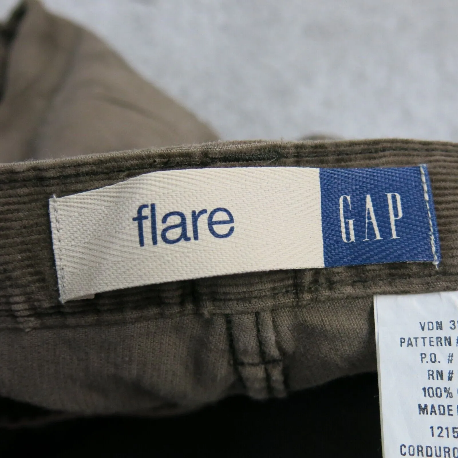 Gap Womens Bootcut Leg Jeans Flare Stretch Mid Rise Green Size 8Regular
