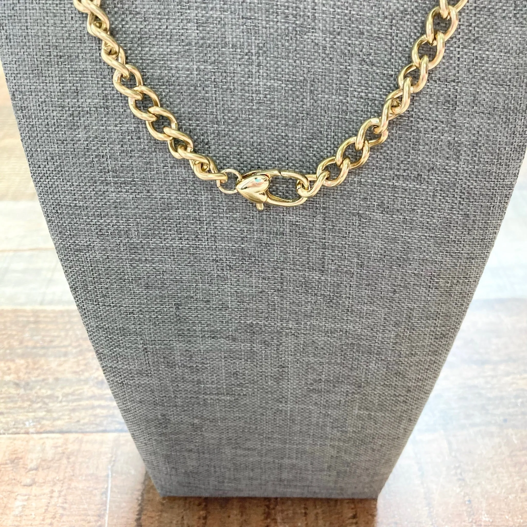 Gemeli Gold Chain Necklace with Lobster Clasp (New)