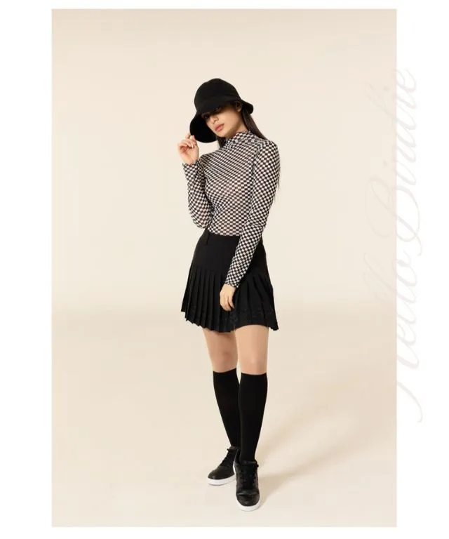 Hello Birdie Non-Slip Two Tone Under Knee Stocking