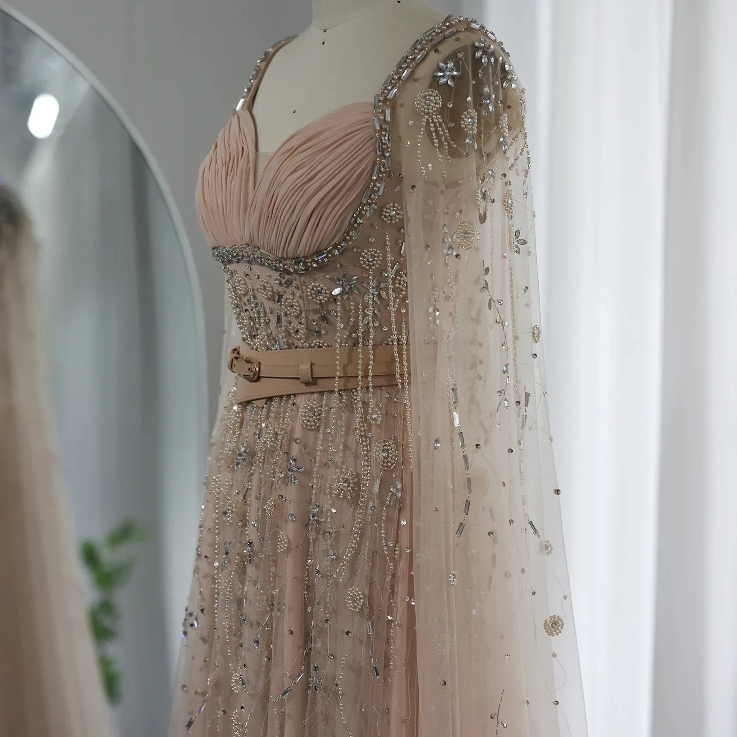 High Slit Arabian Party Gown