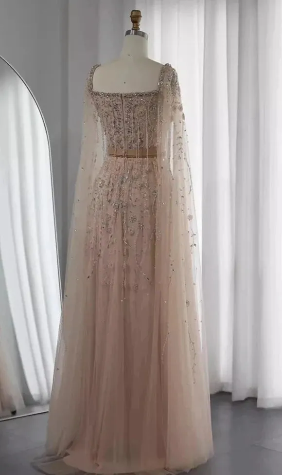 High Slit Arabian Party Gown