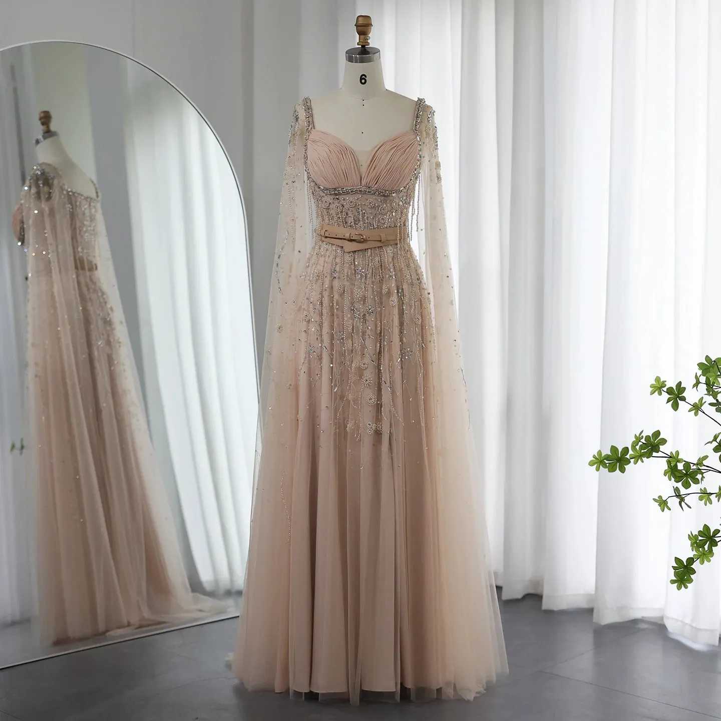 High Slit Arabian Party Gown