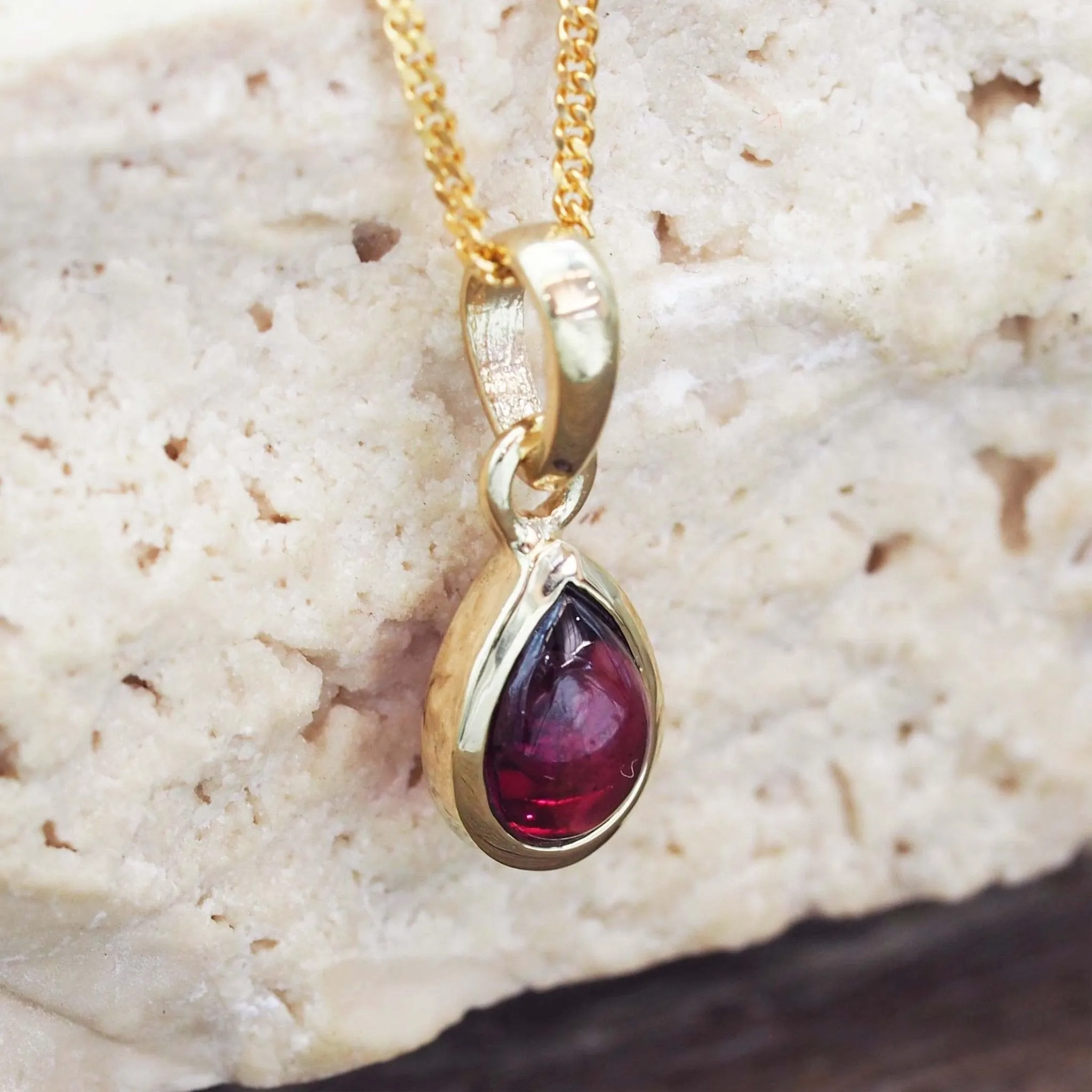 July Birthstone Necklace - Ruby