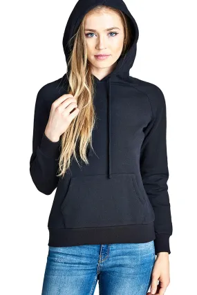 Khanomak Women's Long Sleeve Brushed Pullover Hooded Sweatshirt