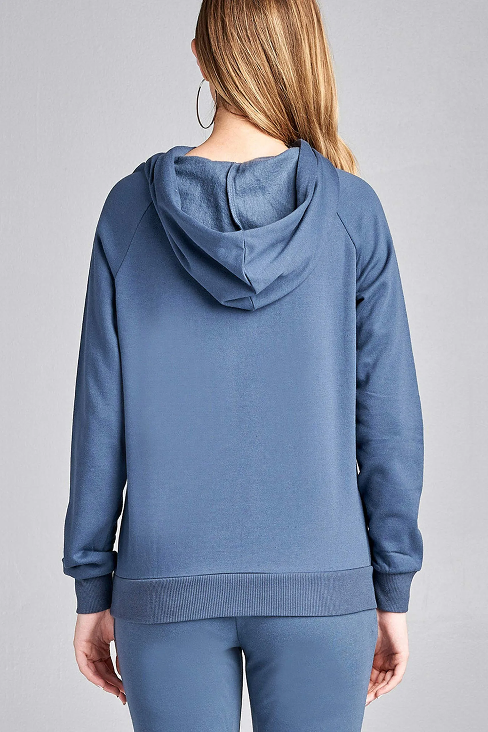 Khanomak Women's Long Sleeve Brushed Pullover Hooded Sweatshirt