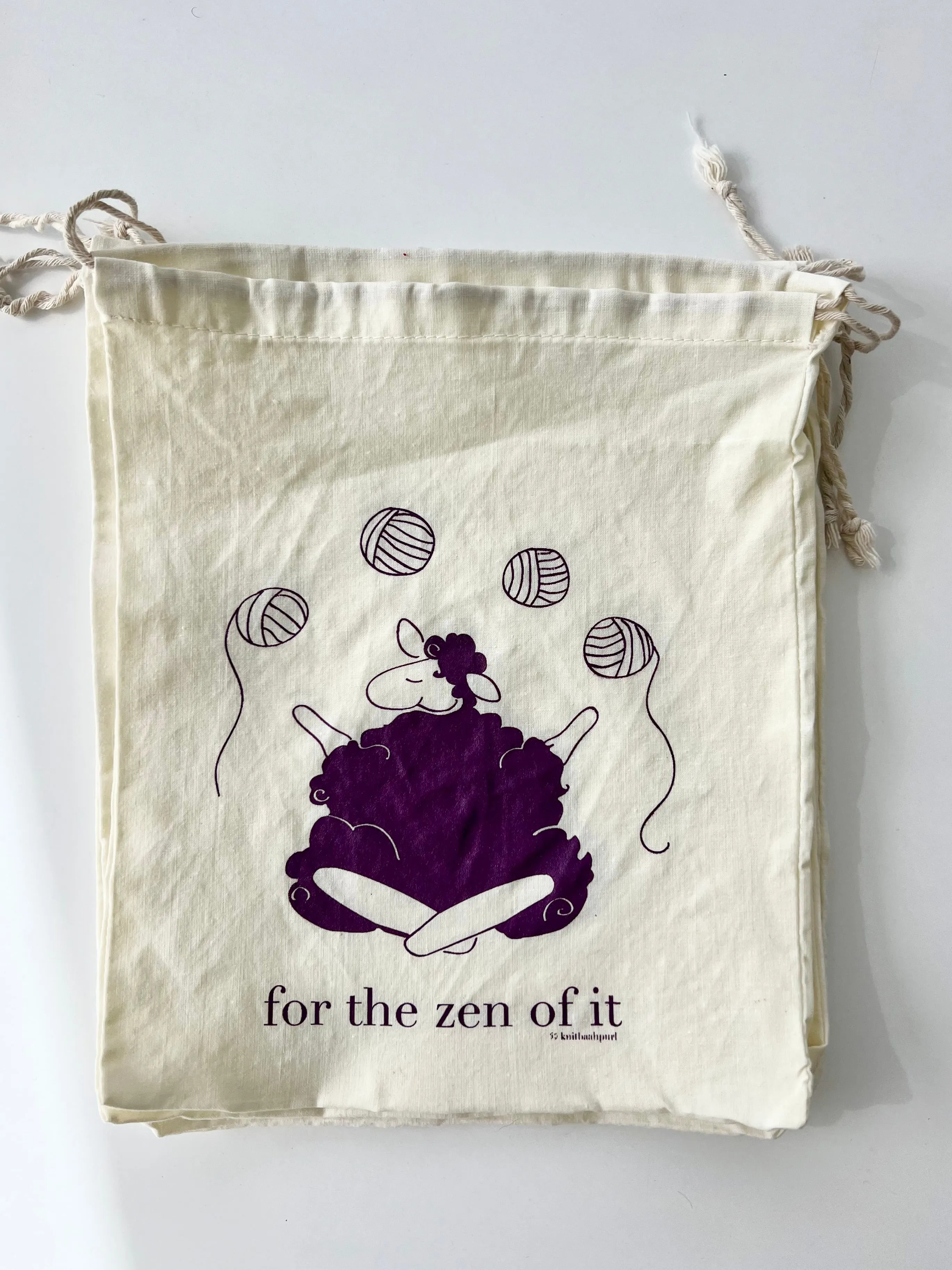 knitbaahpurl Drawstring  Project Bags