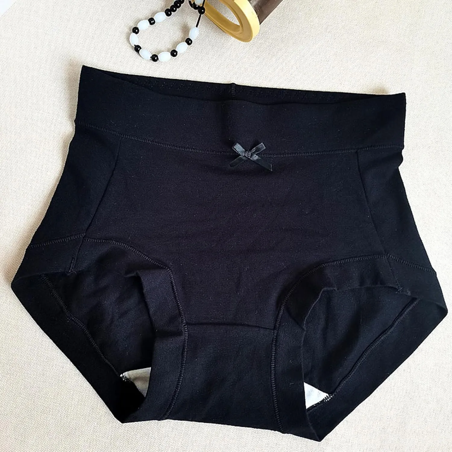 Lpmadey Women's Underwear High Waist Cotton Underwear Soft Underwear Super Stretchy Briefs Full Coverage Ladies Panties