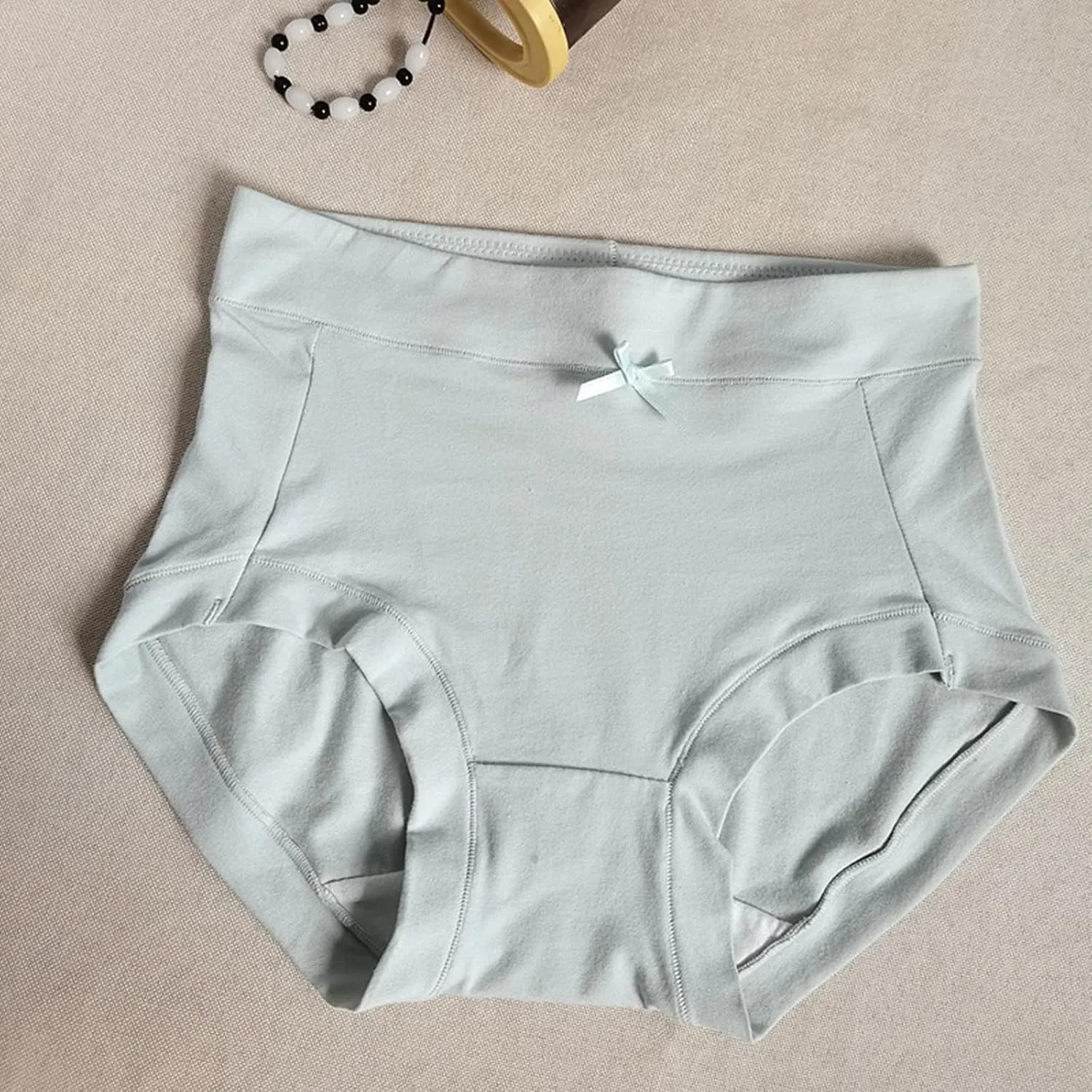 Lpmadey Women's Underwear High Waist Cotton Underwear Soft Underwear Super Stretchy Briefs Full Coverage Ladies Panties