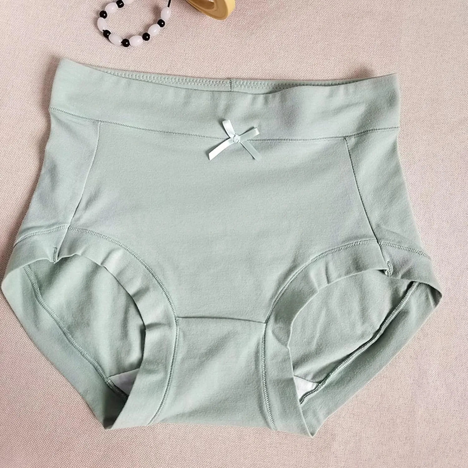 Lpmadey Women's Underwear High Waist Cotton Underwear Soft Underwear Super Stretchy Briefs Full Coverage Ladies Panties