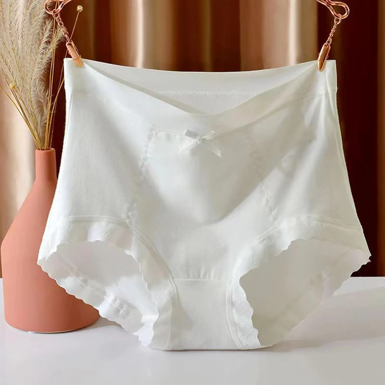 Lpmadey Womens Underwear High Waist Cotton Underwear Soft Underwear Super Stretchy Briefs Full Coverage Seamless Panties