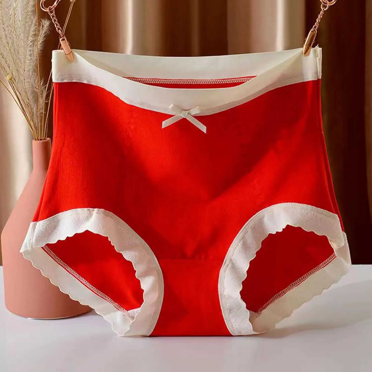 Lpmadey Womens Underwear High Waist Cotton Underwear Soft Underwear Super Stretchy Briefs Full Coverage Seamless Panties
