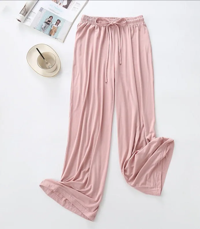 Luexco Women's Wide Leg Casual Essentials Lounge Pants