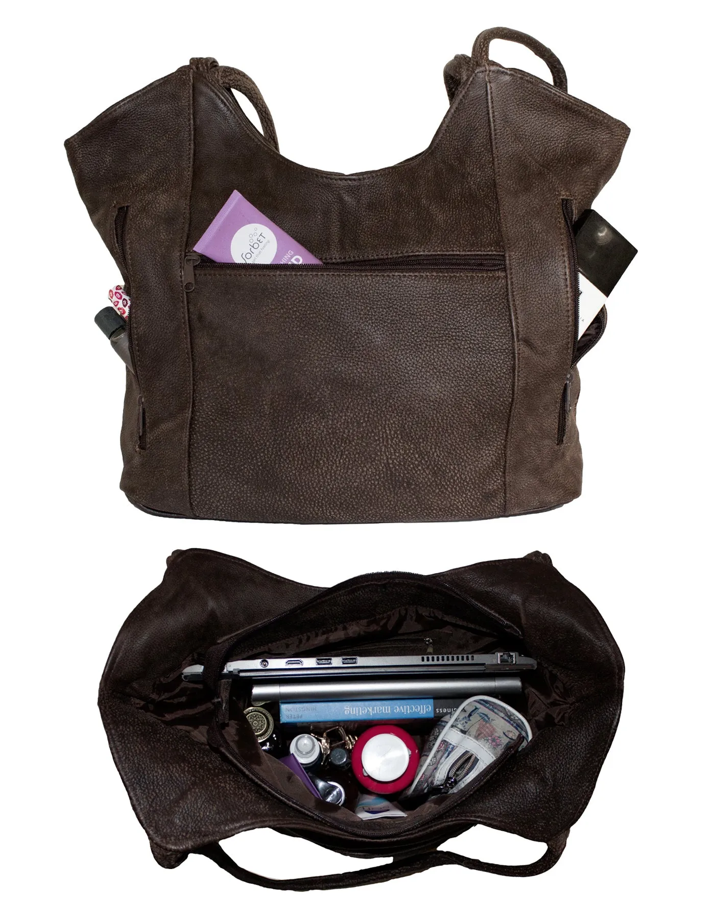 Luvsa LS-TJ108 Genuine Leather Ladies Hand & Shoulder Bag
