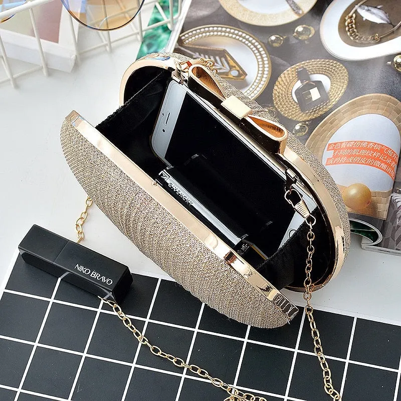 Luxury Clutch Bag Evening Bag Women Bags Wedding Bolsa Female Handbags Lady Chain Metal Shoulder Bag Clutches Bag