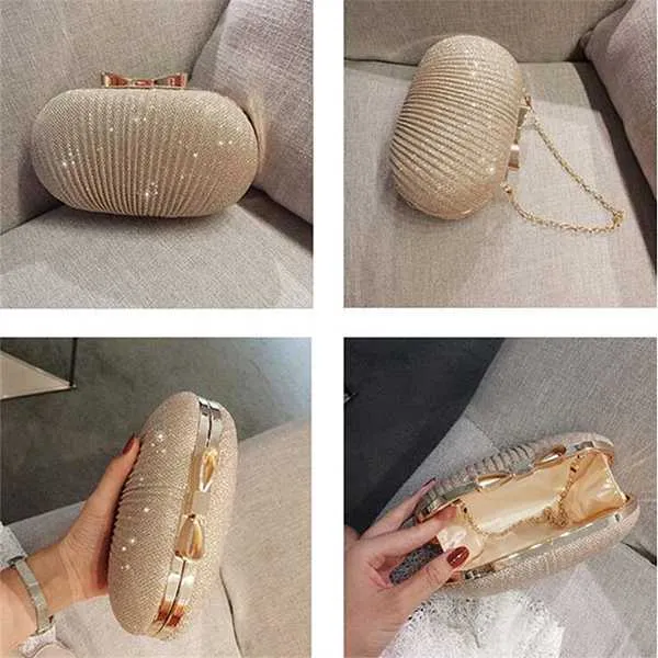 Luxury Clutch Bag Evening Bag Women Bags Wedding Bolsa Female Handbags Lady Chain Metal Shoulder Bag Clutches Bag