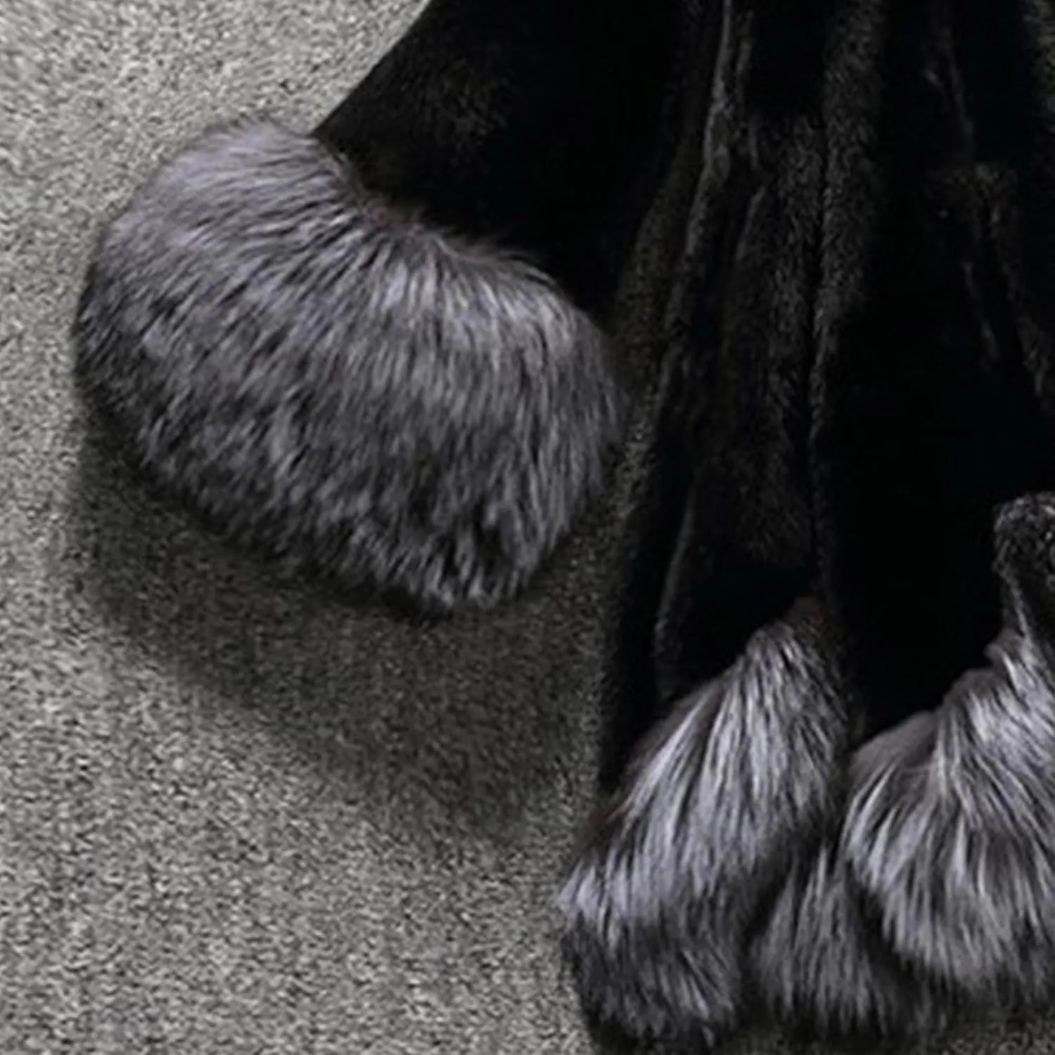 Maiyifu-GJ Women's Winter Dress Coat Casual Long Sleeve Open Front Fleece Jackets Fashion Hooded Warm Faux Fur Overcoat
