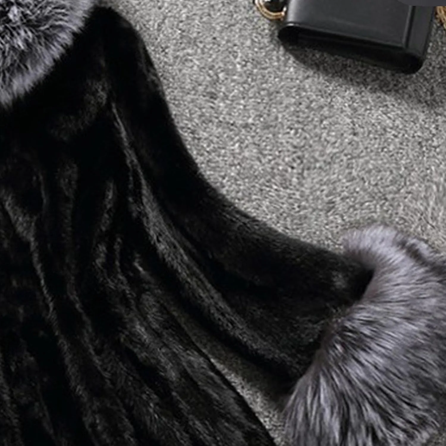 Maiyifu-GJ Women's Winter Dress Coat Casual Long Sleeve Open Front Fleece Jackets Fashion Hooded Warm Faux Fur Overcoat