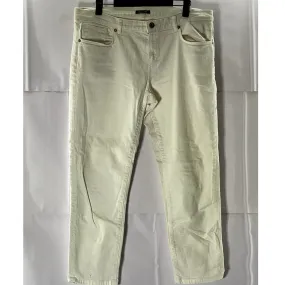 MASSIMO DUTTI Women's White Five-Pocket Straight-Leg Denim Jeans SZ 10
