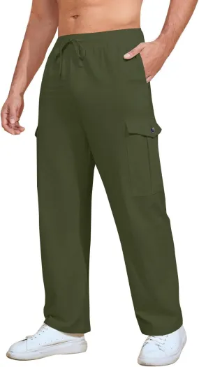 Mens Casual Pants Cargo Pants Men Wide Leg Baggy Going Out Athletic Outdoor Lightweight Casual Fishing