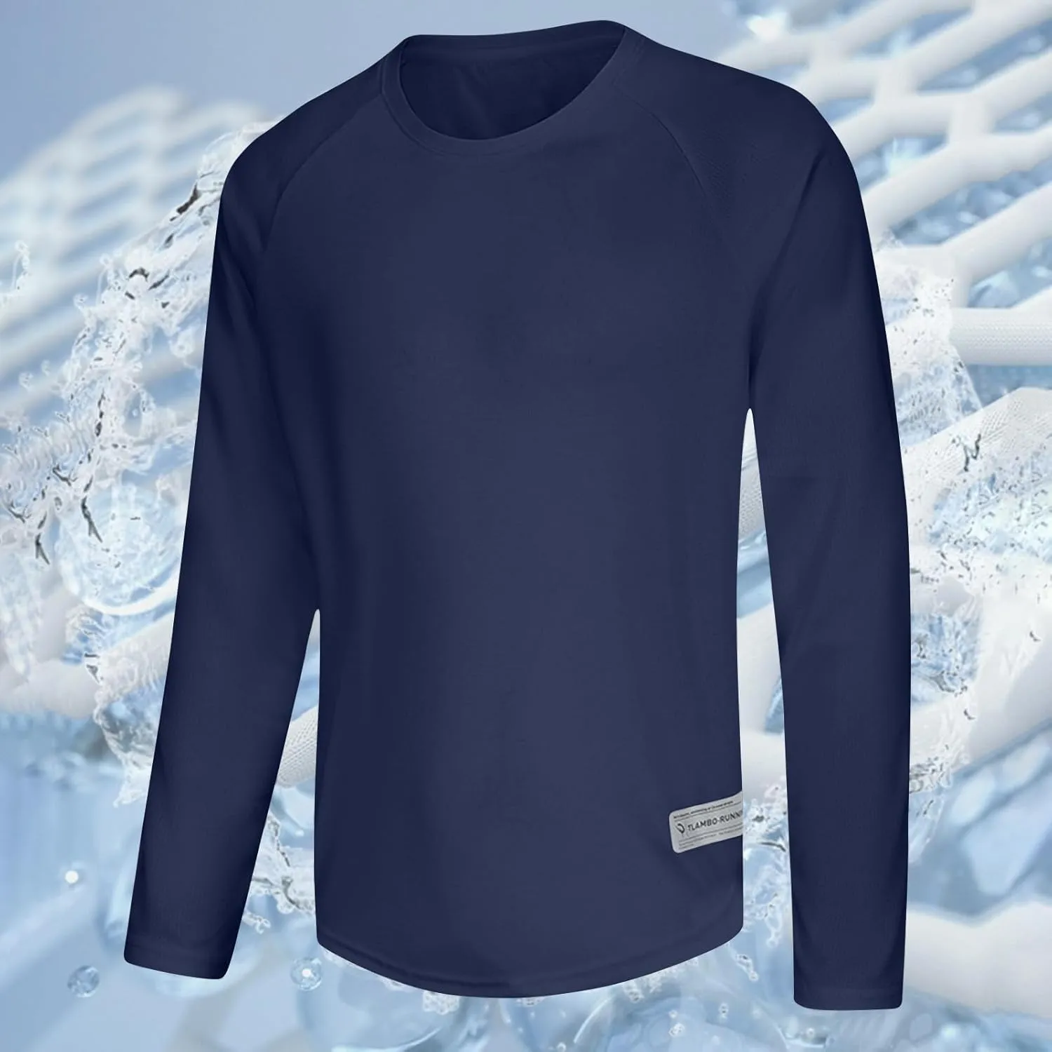 Men's Workout Running Shirts Quick Dry Moisture Wicking T-Shirts Gym Athletic UV Sun Protection Long Sleeve Shirts