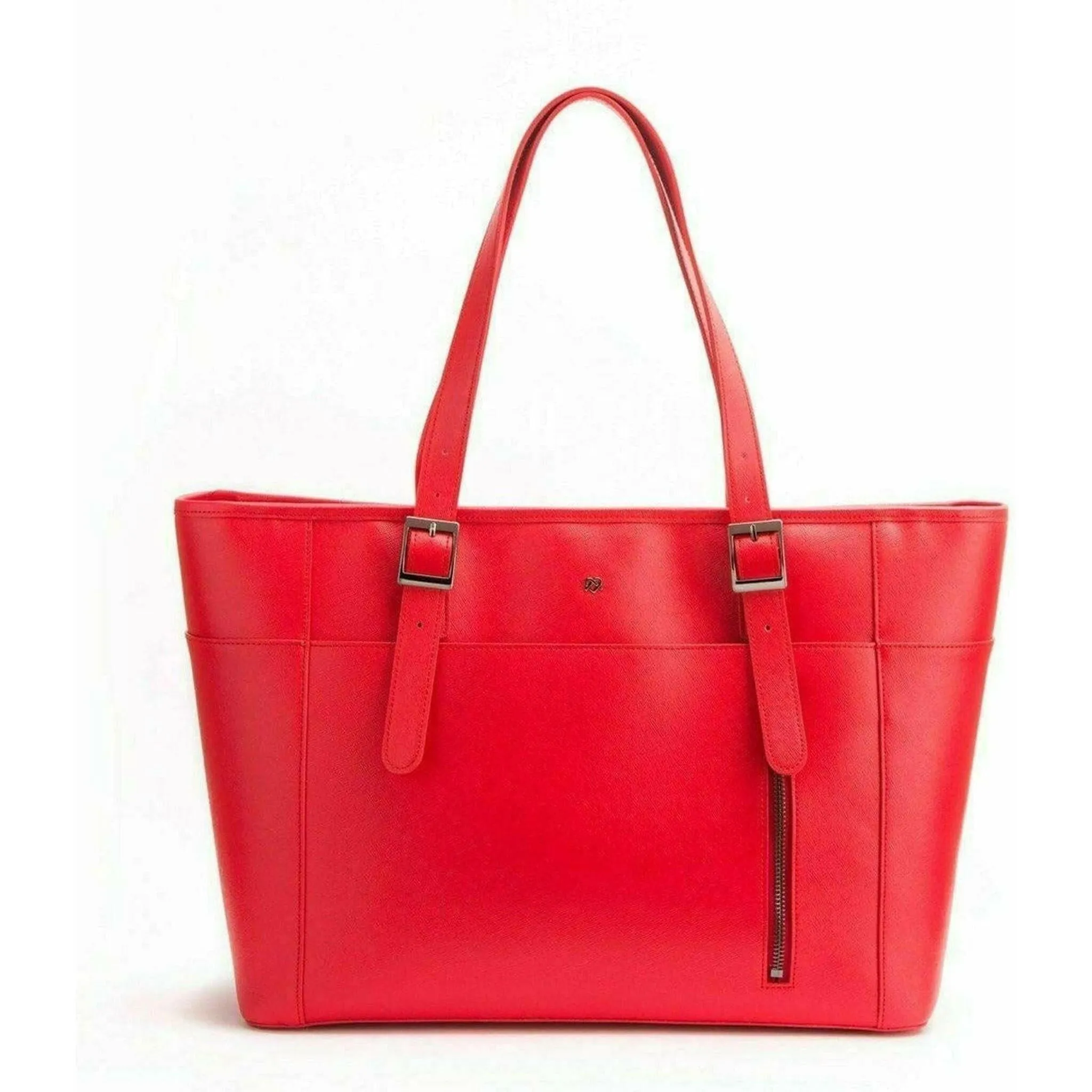 Miley - Red Vegan Leather Laptop Bag