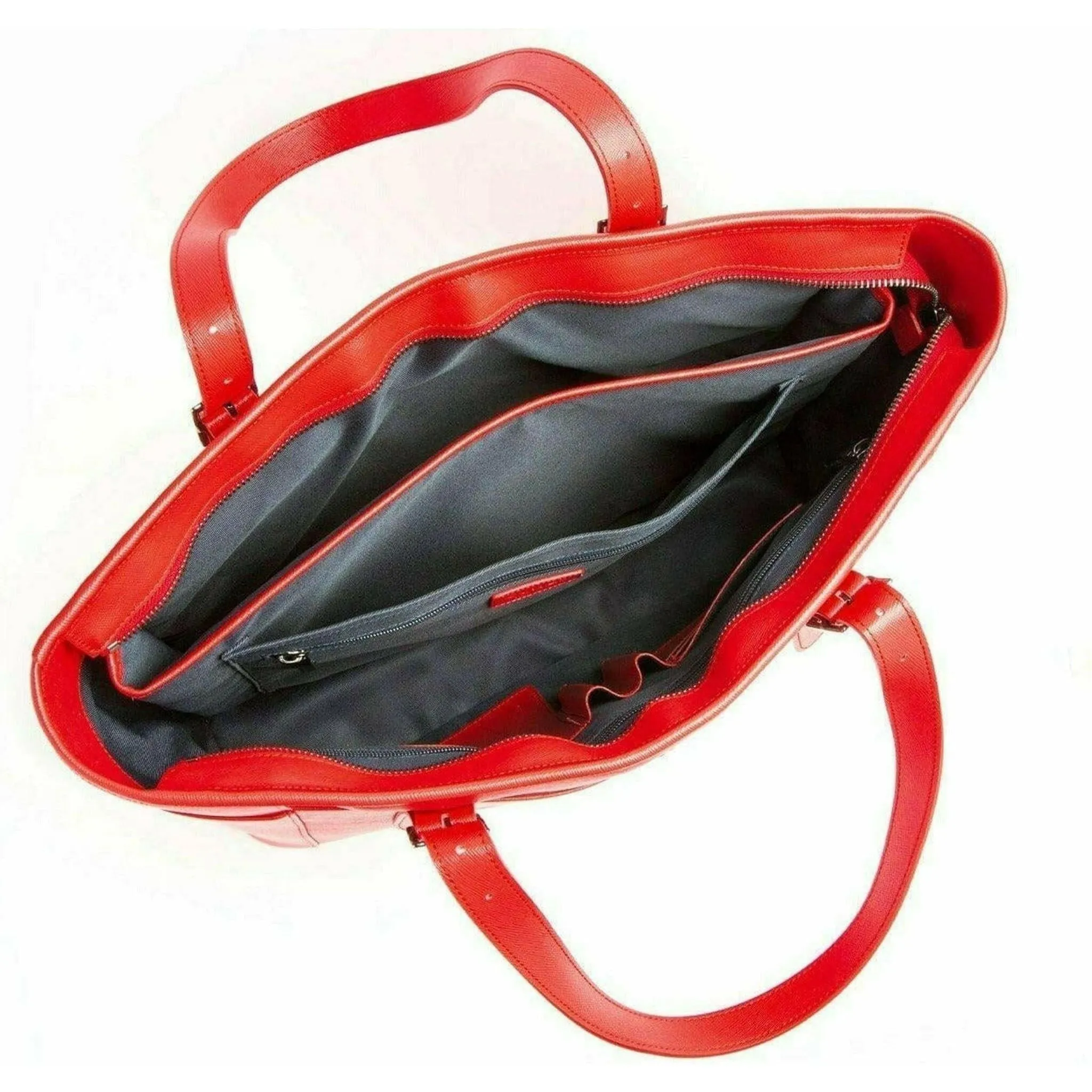 Miley - Red Vegan Leather Laptop Bag