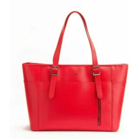 Miley - Red Vegan Leather Laptop Bag