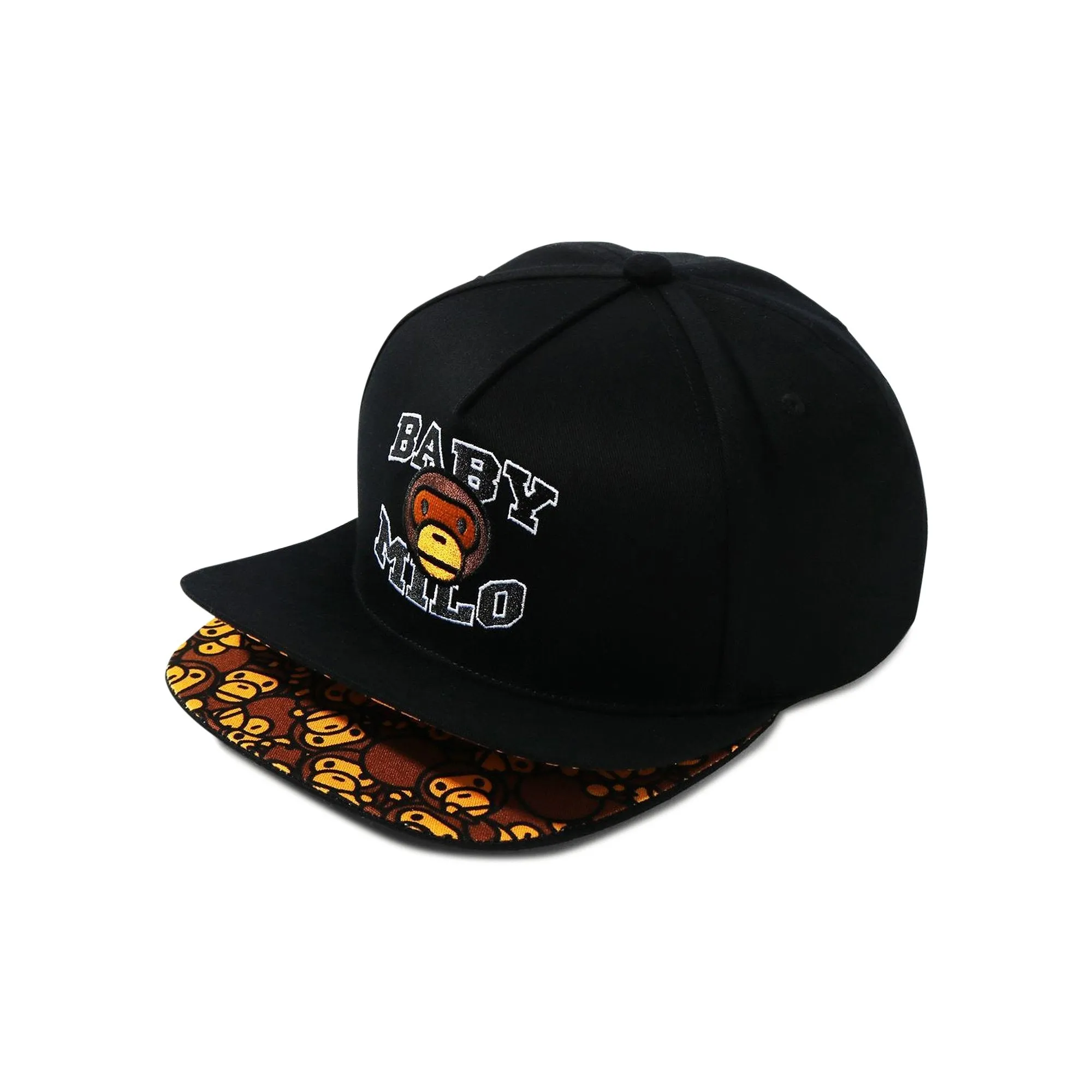 Milo Snap Back Cap with Double Visor BAPE, black